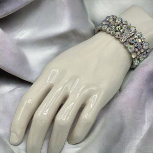 Stretch Beaded Statement Bracelet Elegant